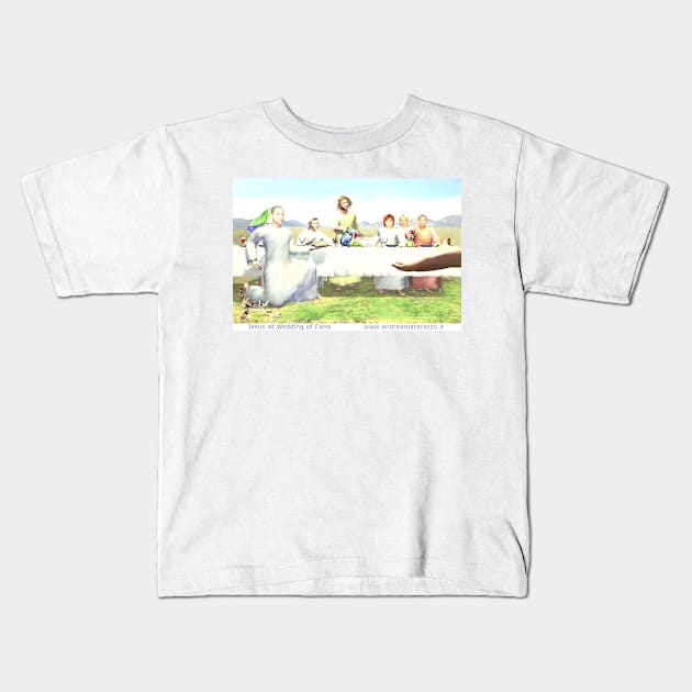 The Wedding at Cana or Marriage at Cana Kids T-Shirt by Andrea Matarazzo